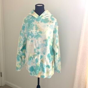 aerie oversized hoodie tie dye